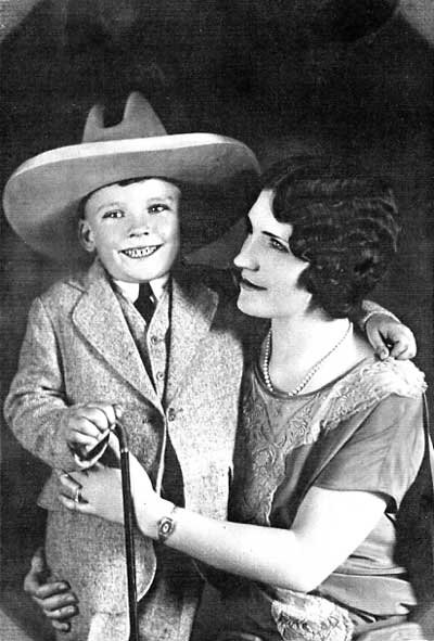 Lewis Sansom McAnally and his Mother Lillian Josephine Starr McAnally